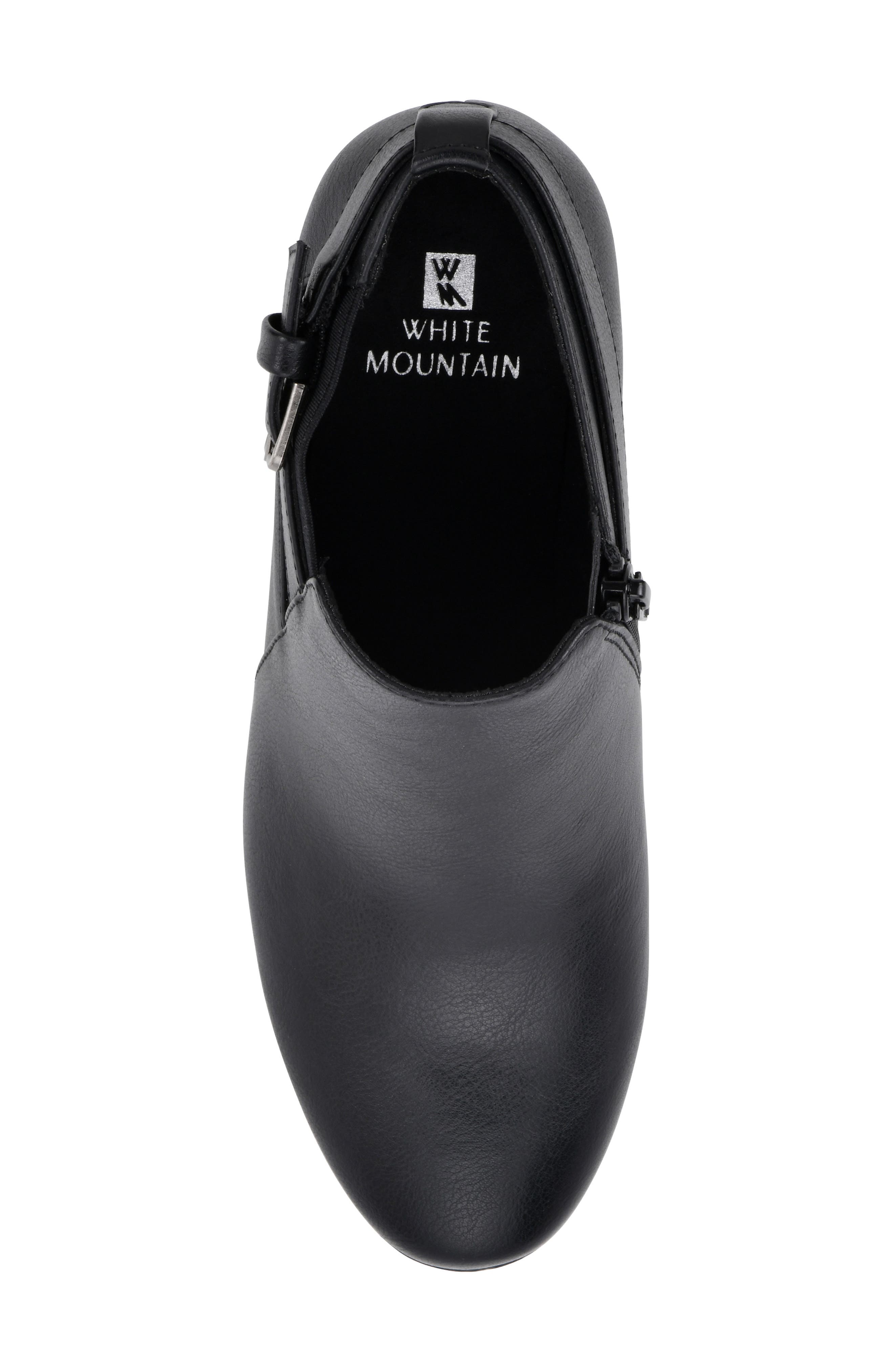 White Mountain Footwear Noah Buckled Block Heel Bootie, Alternate, color, 