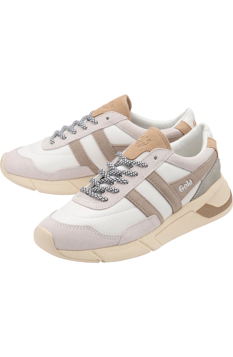 Gola Eclipse Pure Low Top Sneaker, Alternate, color, White/ Feather Grey/ Oat