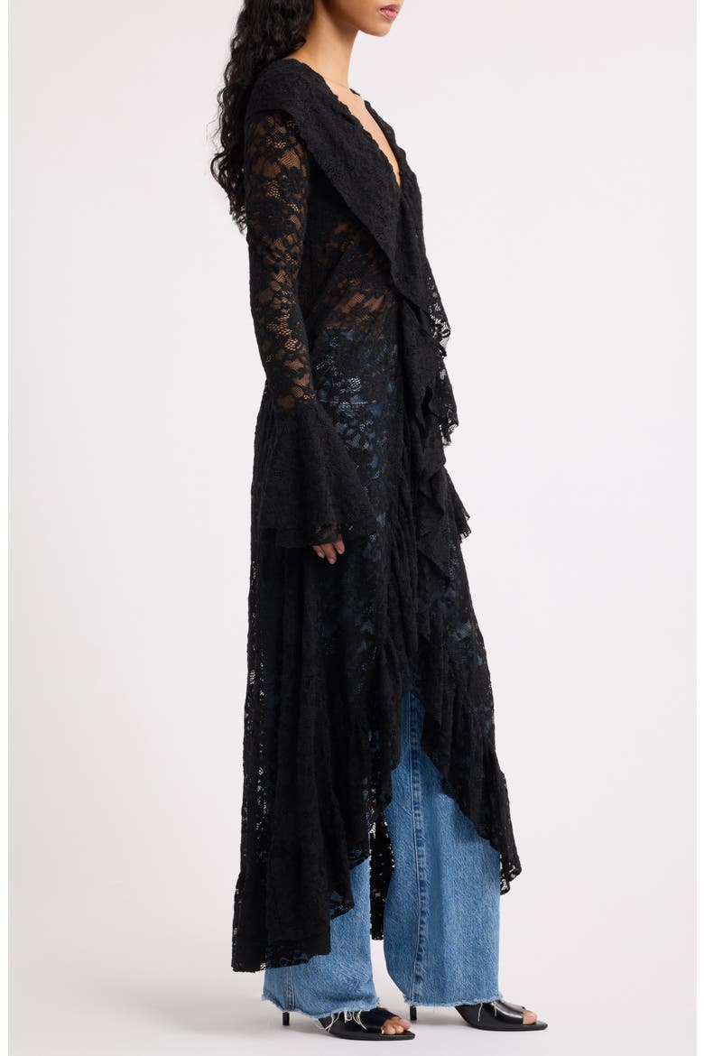 Everything Is Romantic Lace Duster, Alternate, color, BLACK LACE