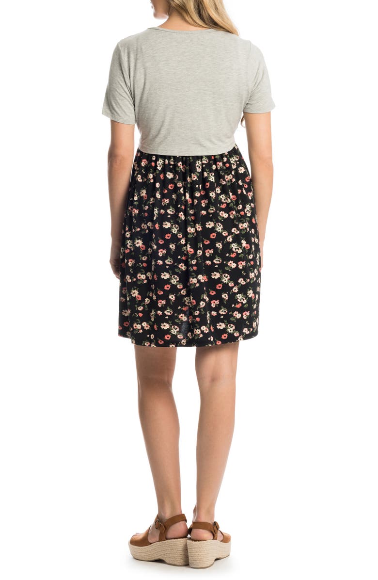 Everly Grey Lehua Maternity/Nursing Babydoll Dress, Alternate, color,