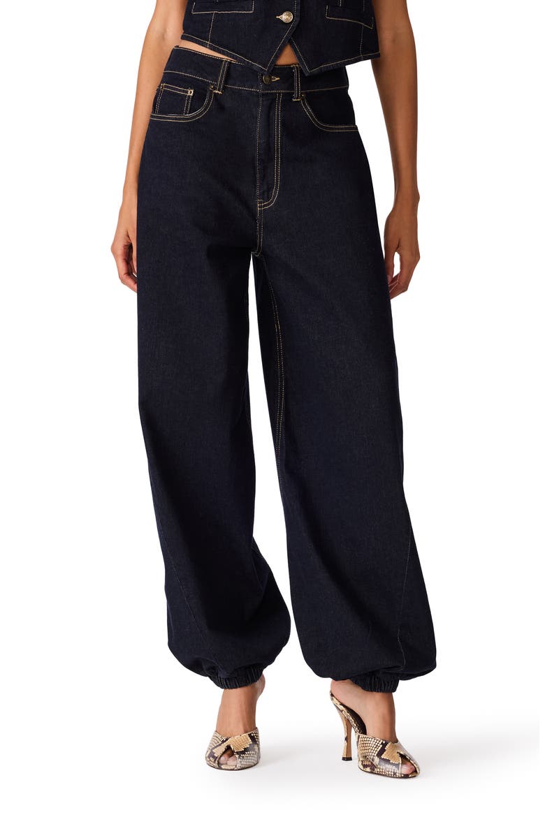Soho High Waist Balloon Jeans, Main, color, INDIGO HAZE