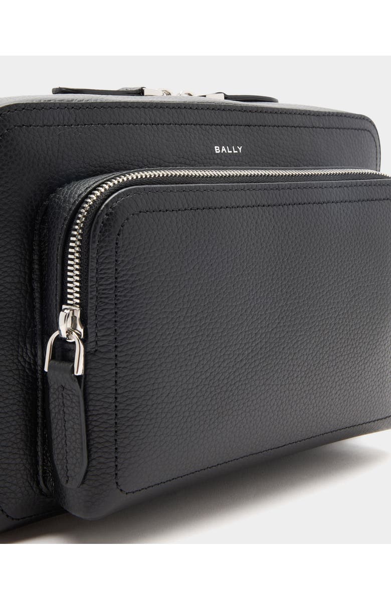 Bally Capitol Crossbody Bag in Leather, Alternate, color, Black+Palladio