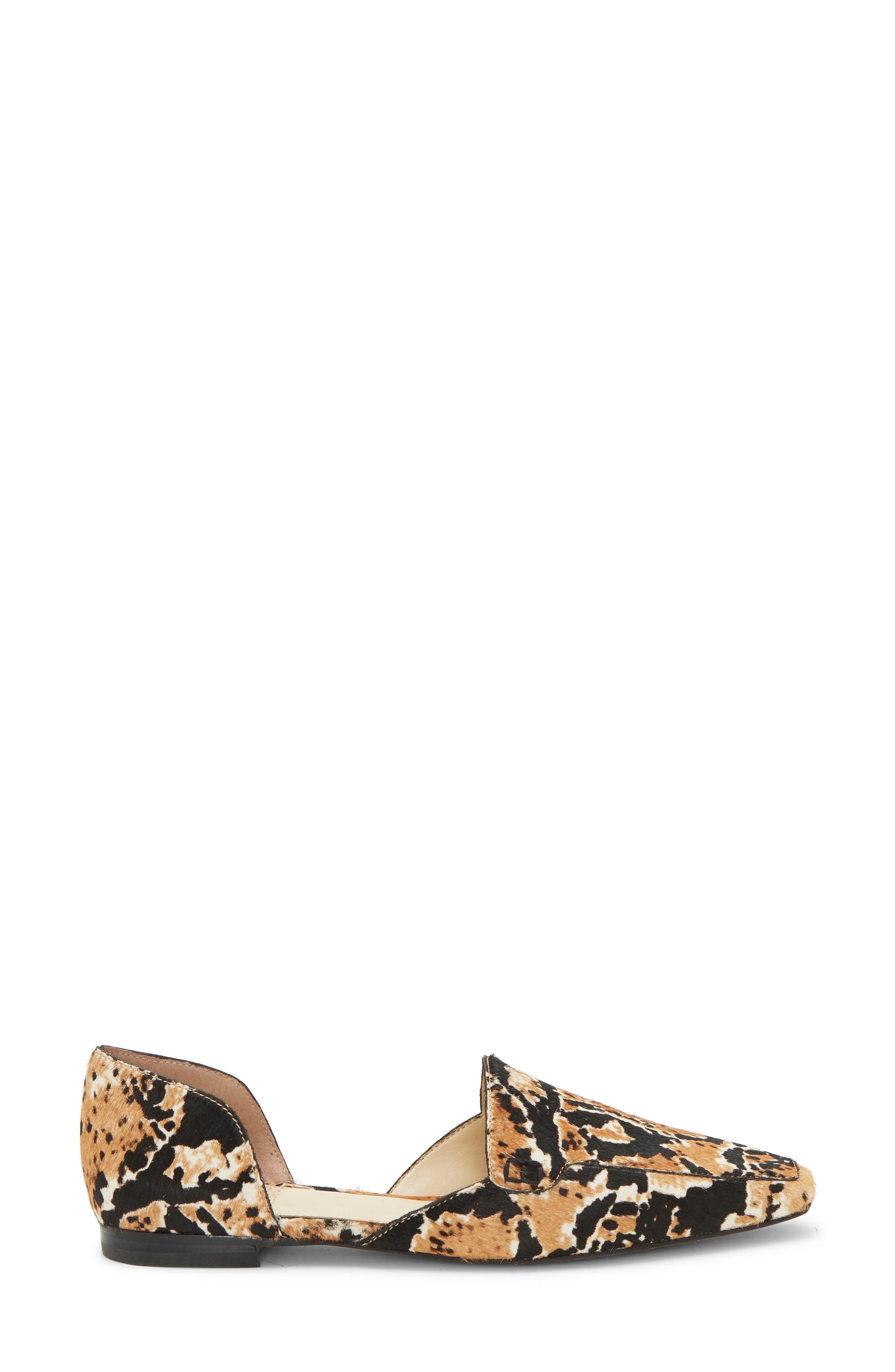 Kordie d'Orsay Flat, Alternate, color, MULTI CALF HAIR