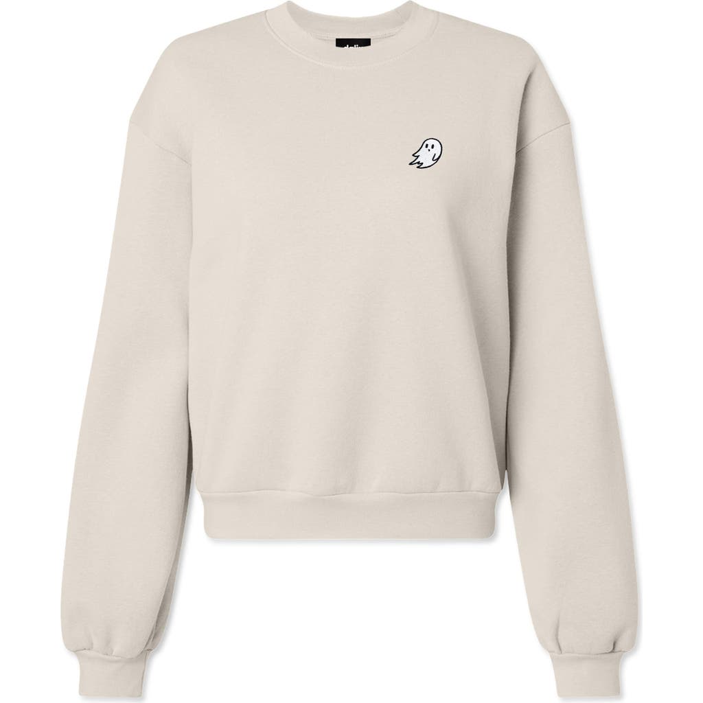 Dalix Ghost Relaxed Sweatshirt In Bone