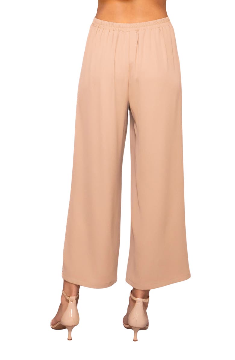 MELLODAY Side Stripe Wide Leg Pants, Alternate, color, Light Khaki/ Bone