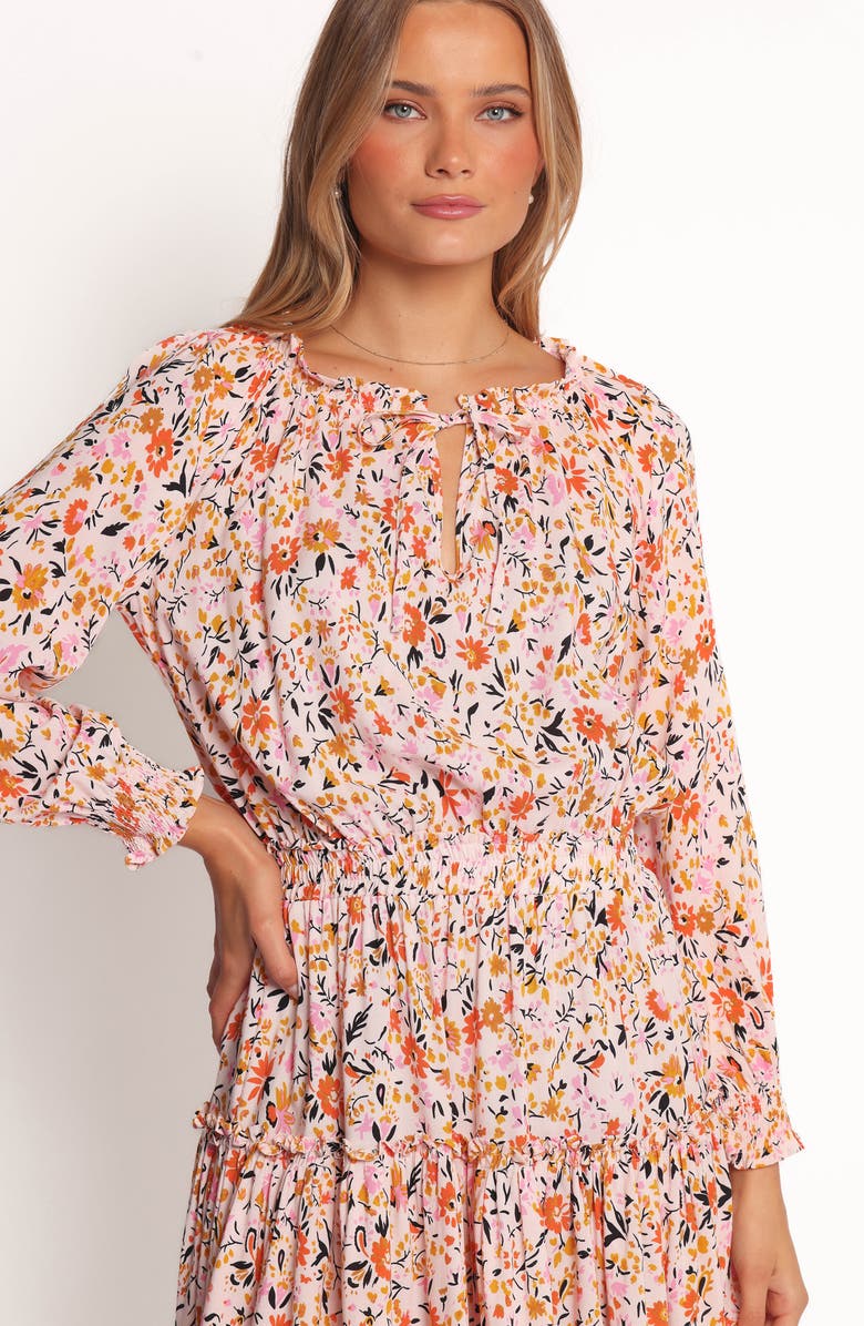 Petal & Pup Kealan Floral Long Sleeve Minidress, Alternate, color, Pink Ditsy Floral