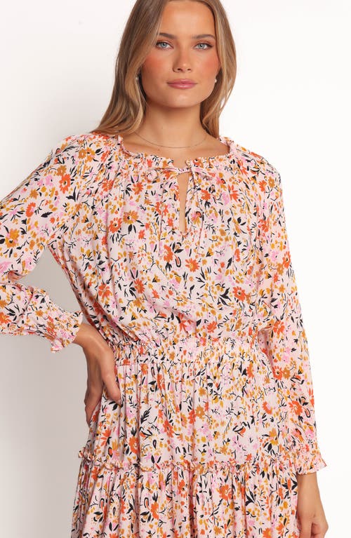 Petal And Pup Petal & Pup Kealan Floral Long Sleeve Minidress In Pink