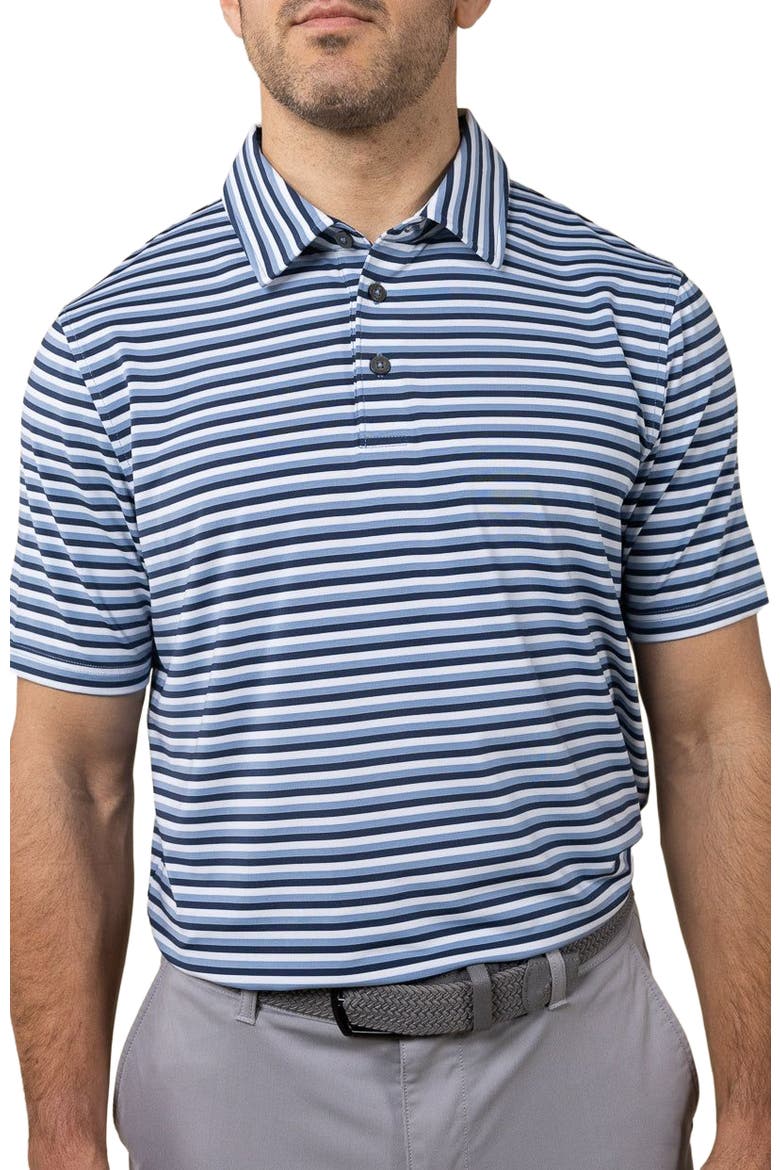 Ivy Stripe Polo, Alternate, color, Midnight
