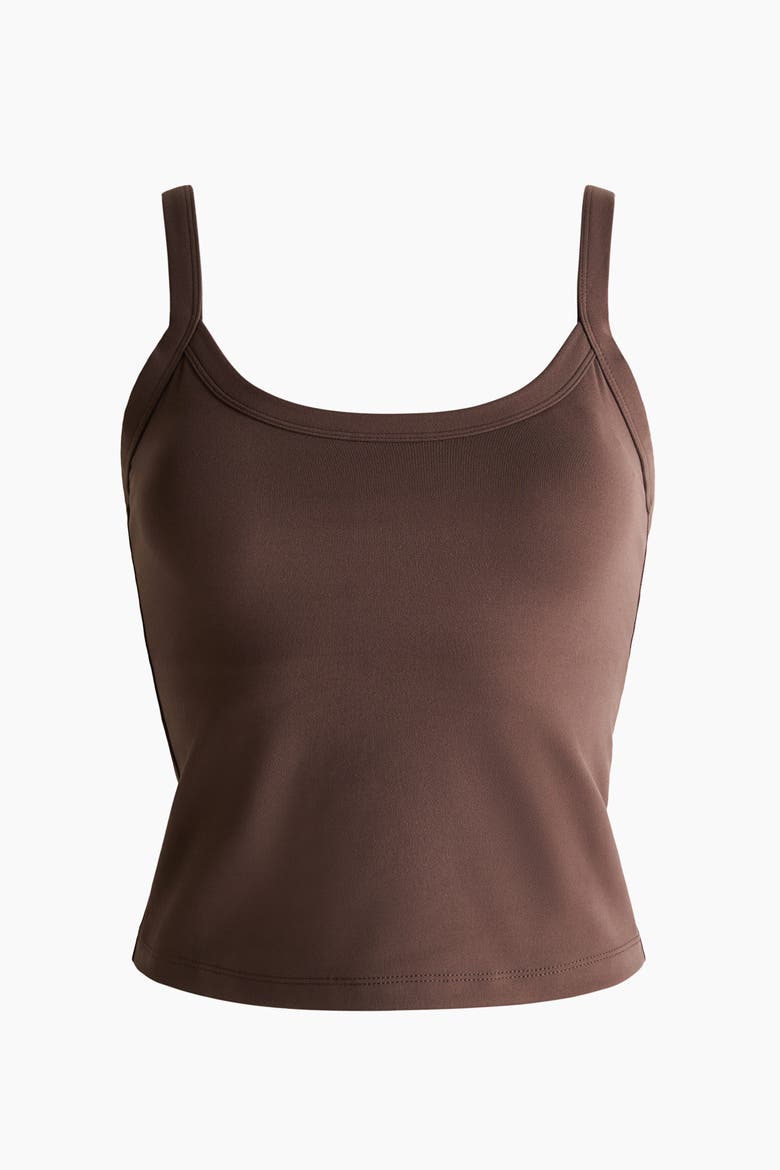 Shelf Bra Sports Tank Top With Softmove, Alternate, color, Choco mocha