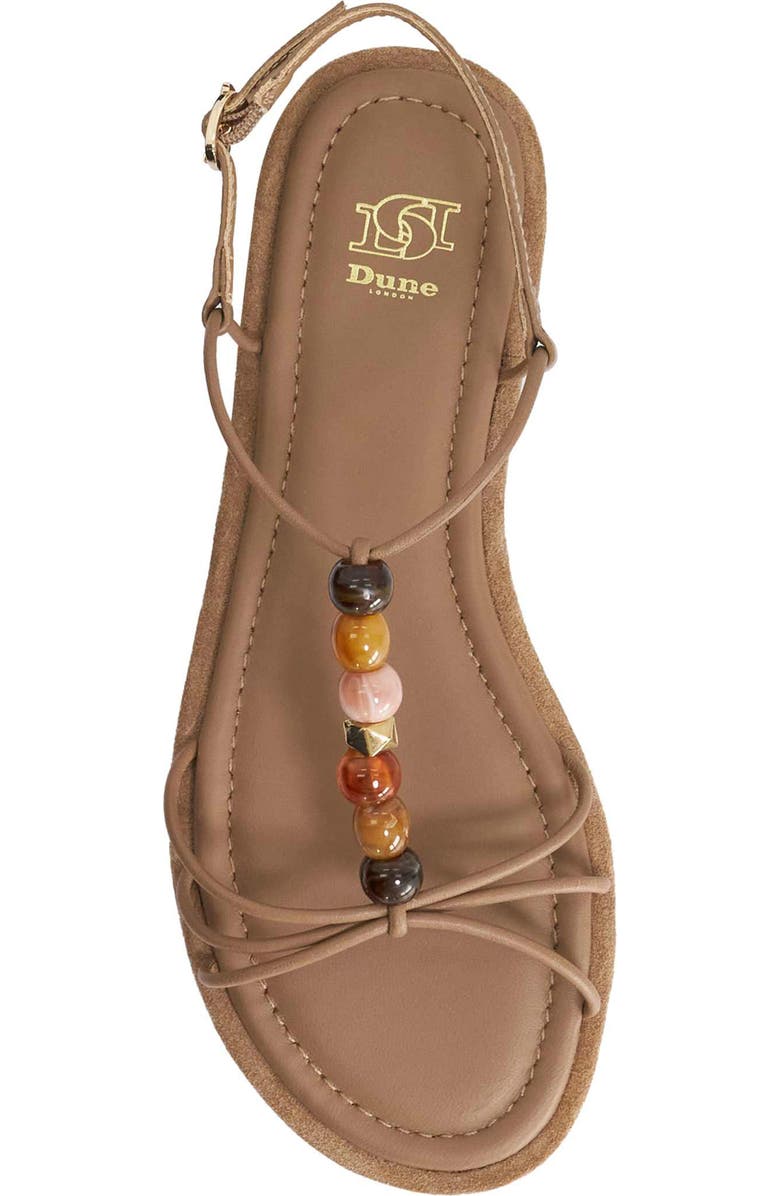 Dune London Lemnos Leather Sandal, Alternate, color, Taupe