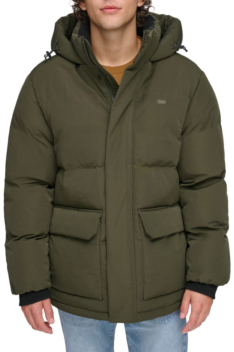 Arctic Cloth Heavyweight Parka, Main, color, OLIVE