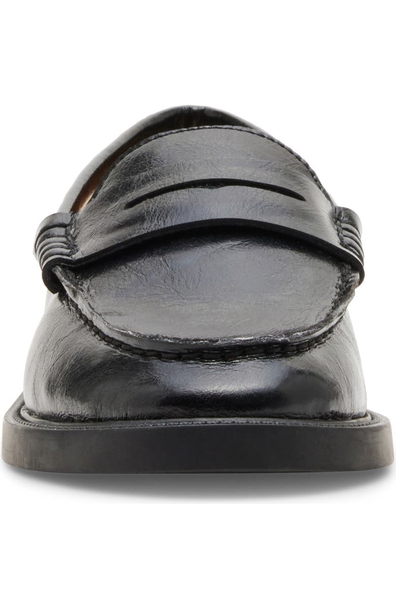 Steve Madden Madison Penny Loafer, Alternate, color, Black Leat