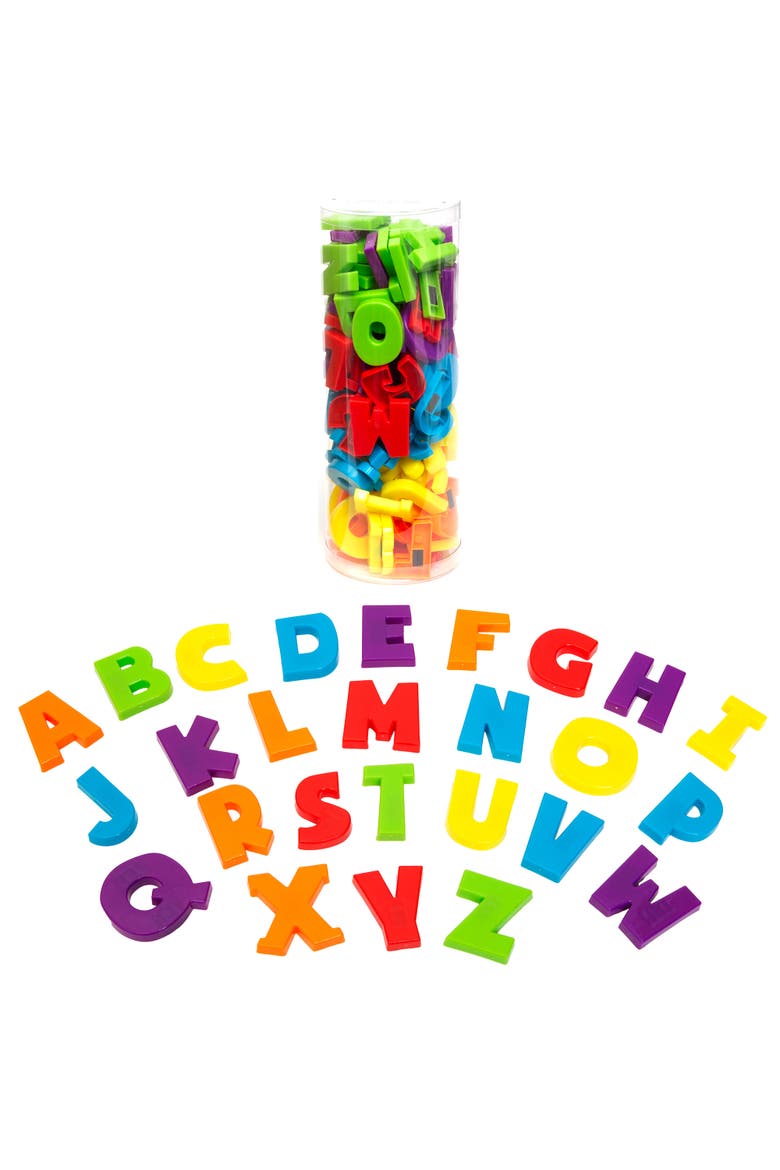 Magnetic Capital Letters & Numbers 120Pc Playset, Alternate, color, Multicolored