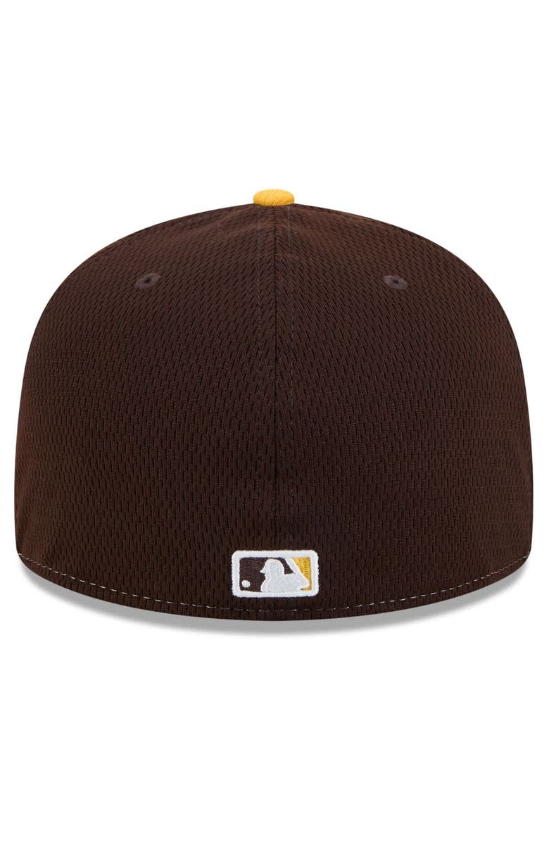 New Era Men's New Era Brown/Gold San Diego Padres 2025 MLB Clubhouse 59FIFTY Fitted Hat, Alternate, color, 