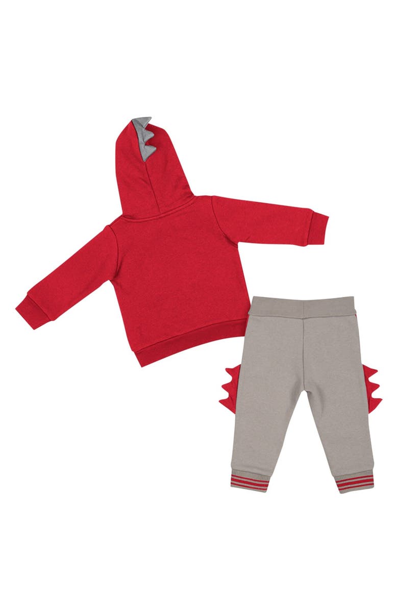 COLOSSEUM Infant Colosseum  Scarlet/Gray Ohio State Buckeyes Dino Pullover Hoodie and Pants Set, Alternate, color, 