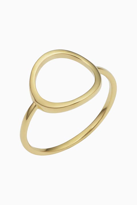 14K Yellow Gold Opera Ring