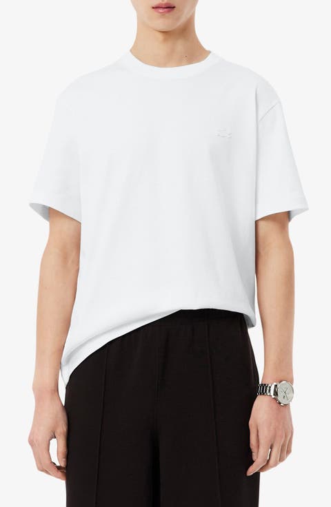 Tennis Court Cotton Graphic T-Shirt