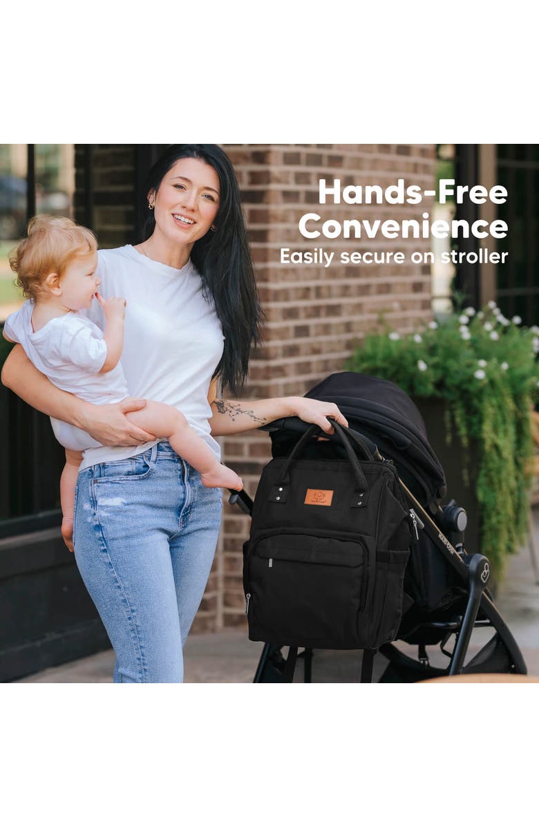 KeaBabies Original Diaper Bag, Alternate, color, Trendy Black