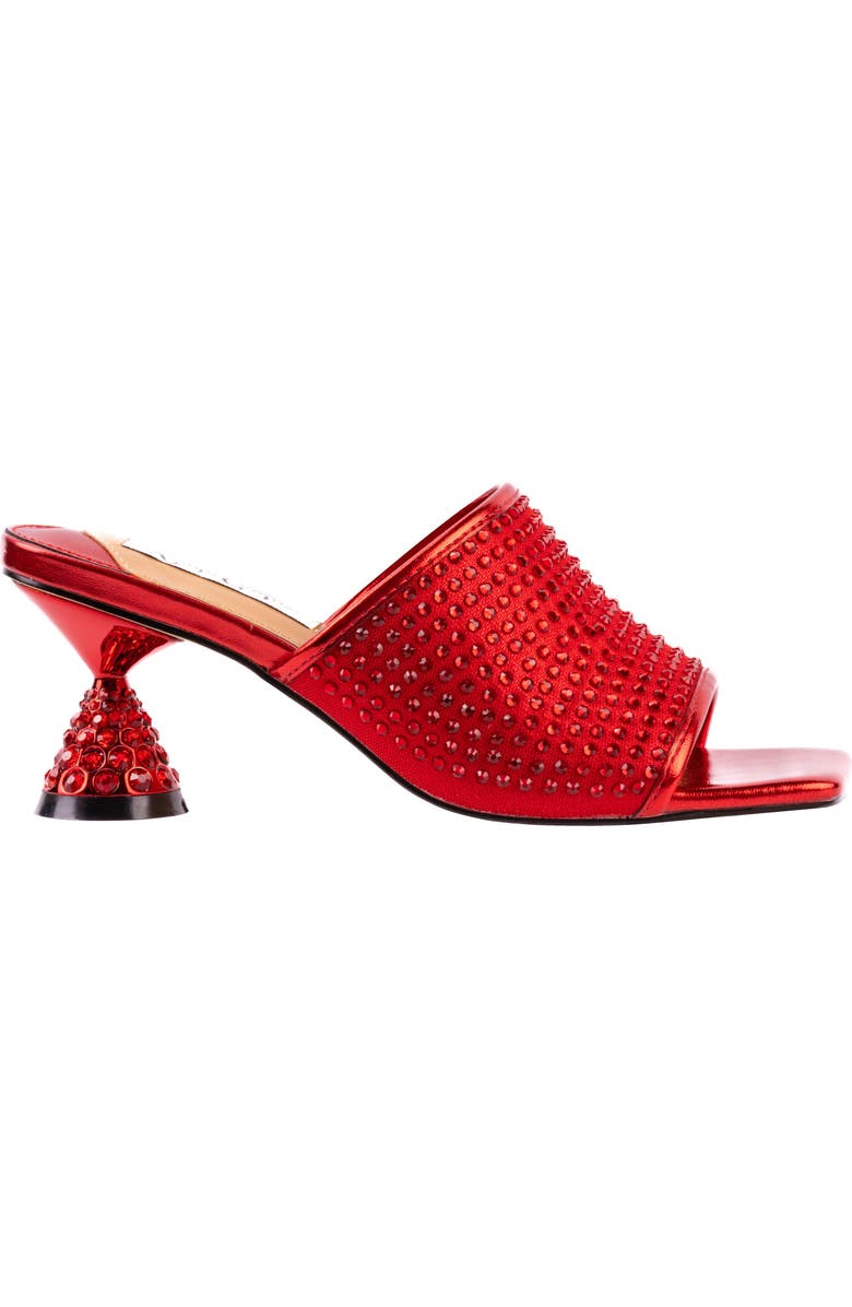 LADY COUTURE Rhinestone Slide Sandal, Alternate, color, Red