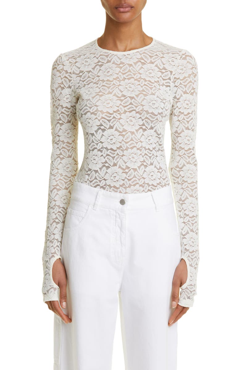 Interior Carrie Floral Lace Top, Main, color,