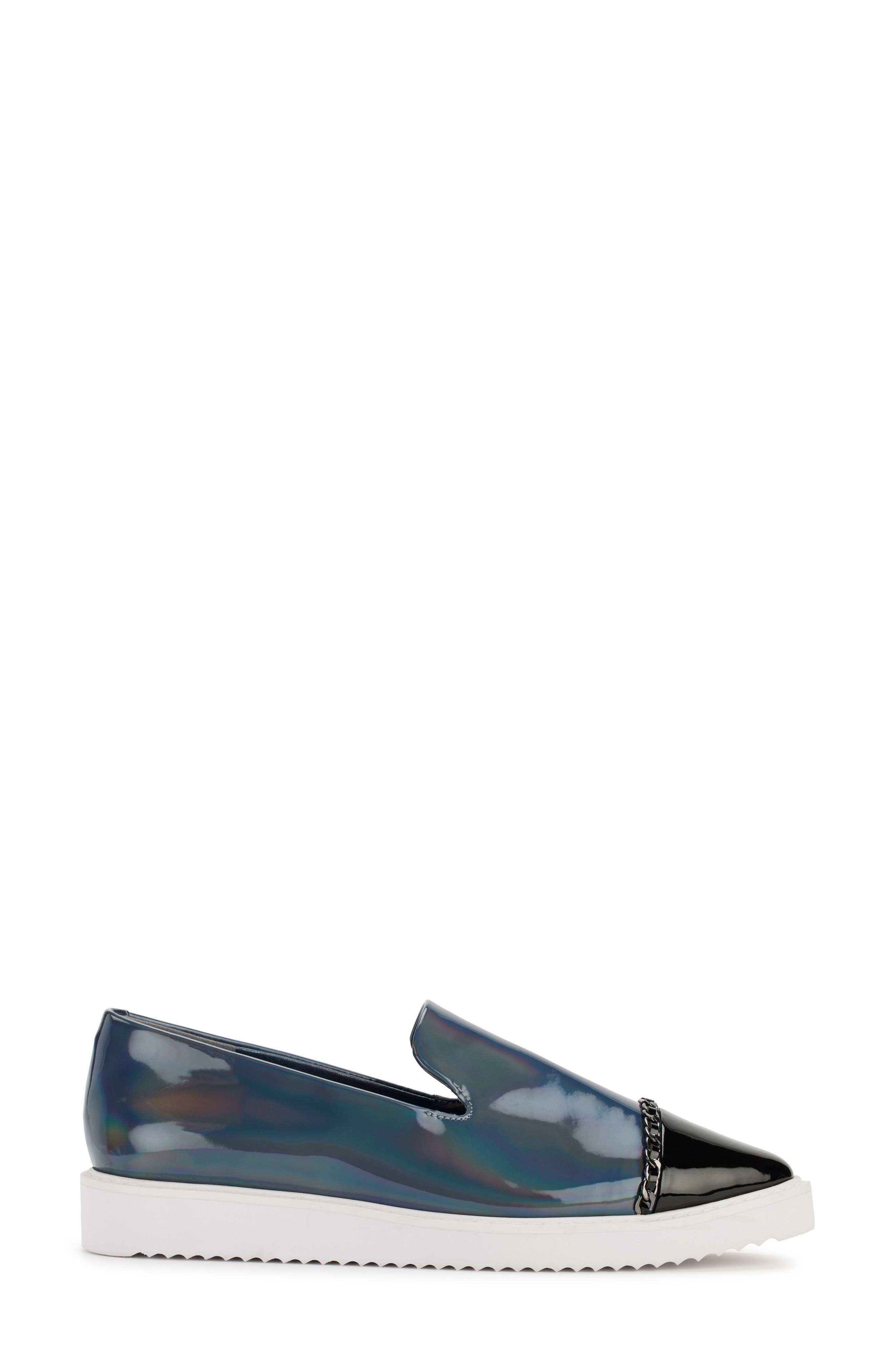 Caralee Cap Toe Slip-On Sneaker, Alternate, color, OXIDIZED BLUE/ BLACK