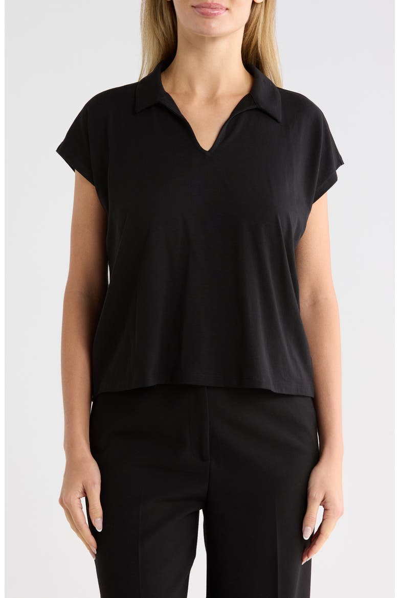 Organic Cotton Square Top, Main, color, BLACK