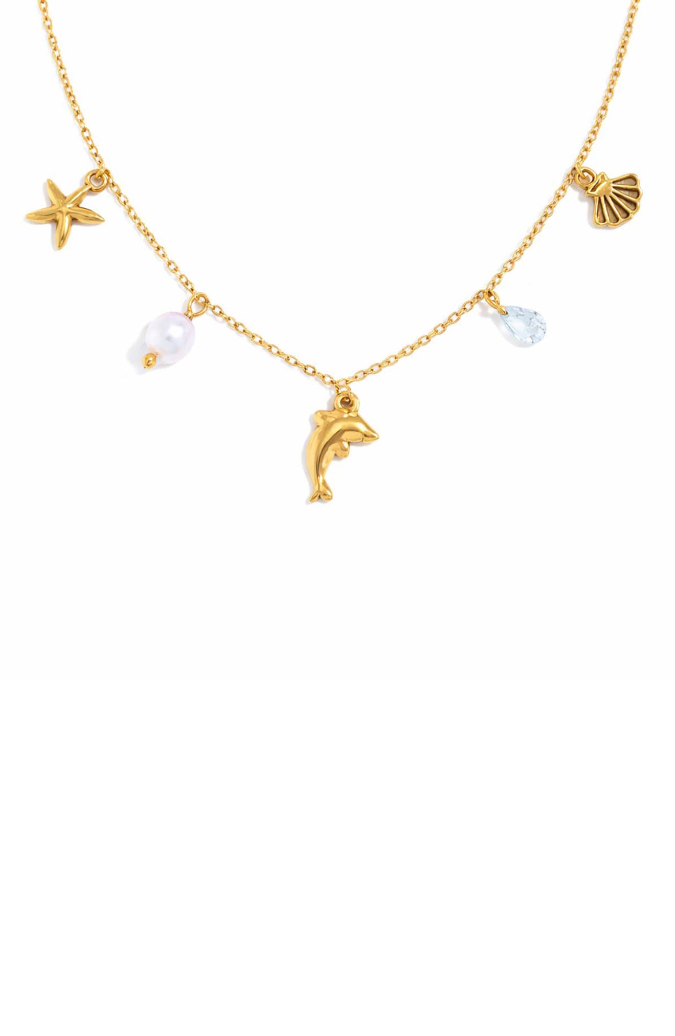 REBL Ocean Charm Necklace