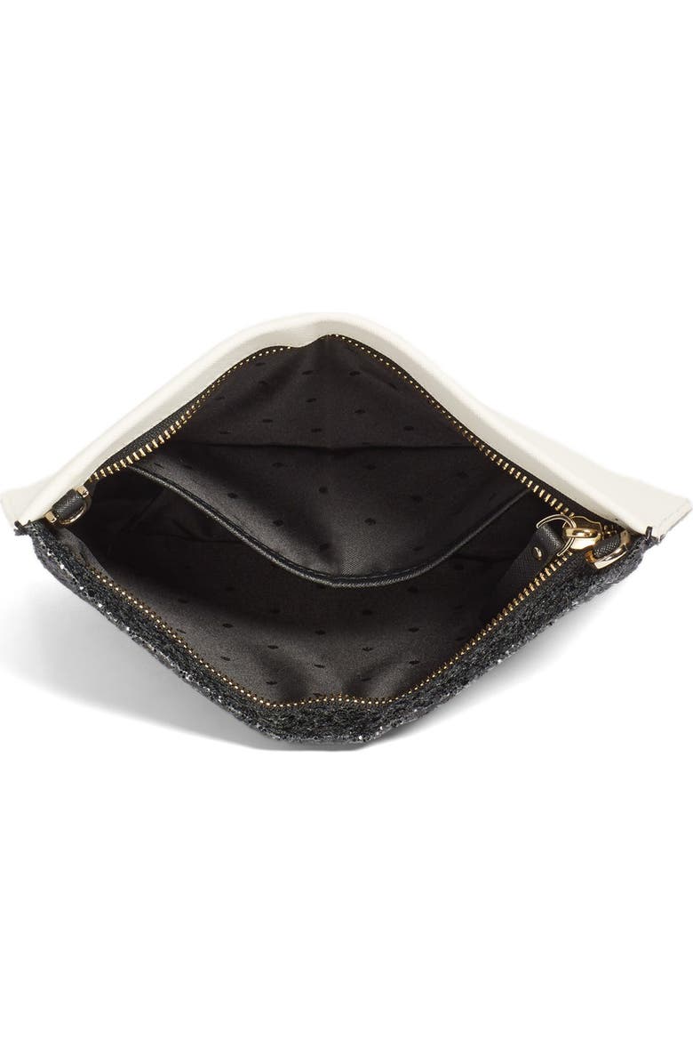 Kate Spade New York cameron street - glitter sima clutch, Alternate, color,