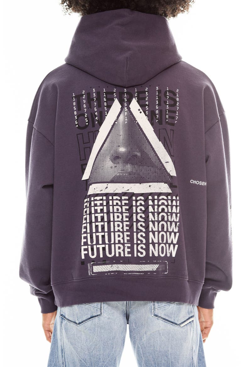Human Cotton Graphic Hoodie, Alternate, color, PARACHUTE PURPLE
