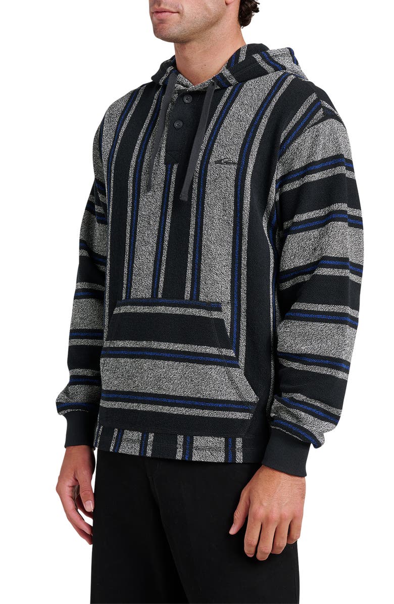Quiksilver Playa Stripe Henley Hoodie, Alternate, color,