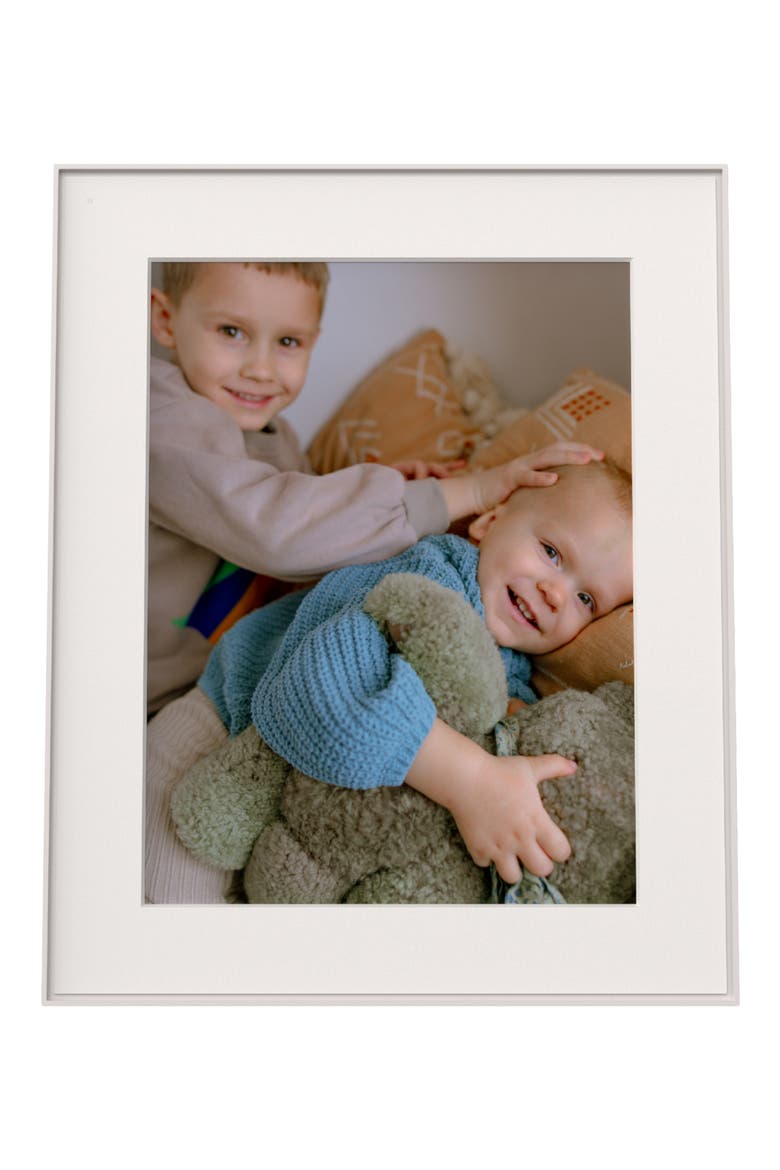 Walden 15-Inch Digital Photo Frame, Main, color, CLAY WITH TEXTURED MAT