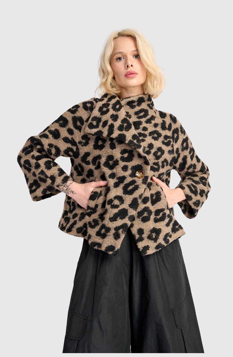 Alembika Wildcard Cozy Jacket, Alternate, color, Leopard