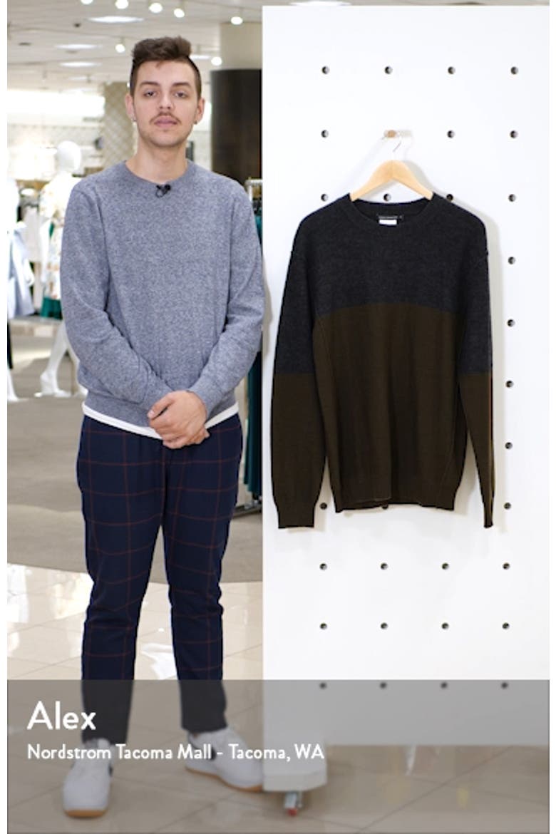Regular Fit Felted Wool Blend Sweater video