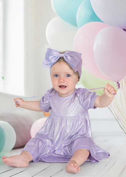 Isobella & Chloe Sabrina Glimmer Dress In Gray