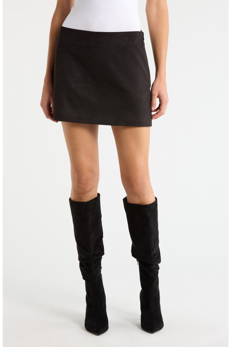 Madeline Miniskirt, Main, color, BLACK