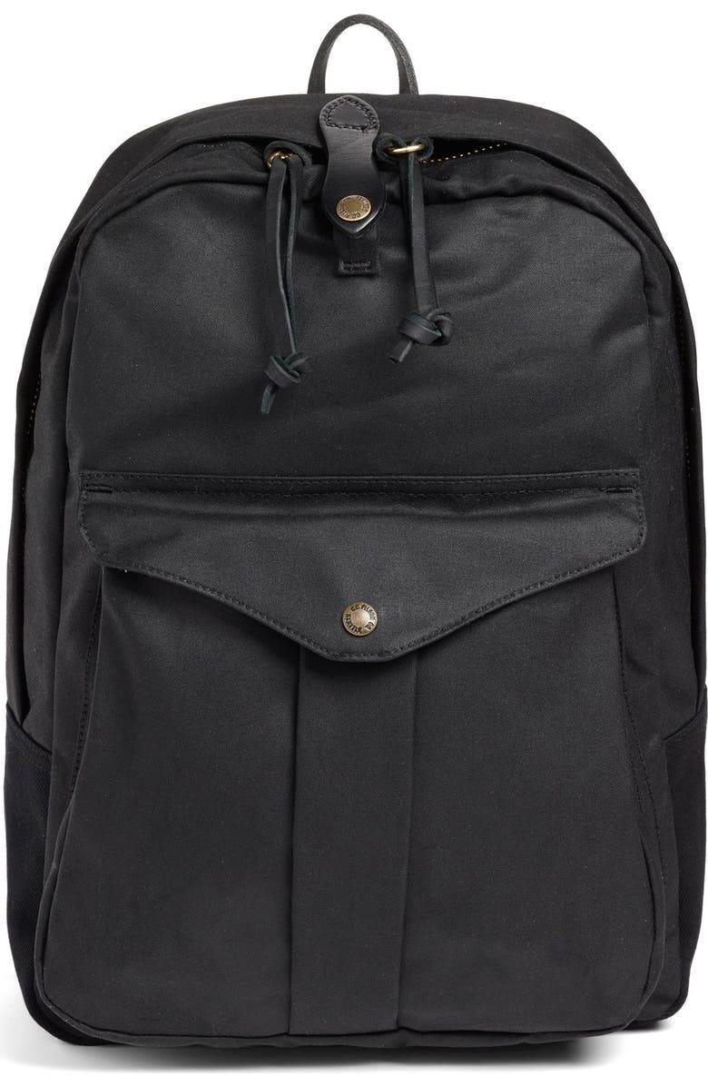 Filson 'Journeyman' Coated Canvas Backpack, Main, color,