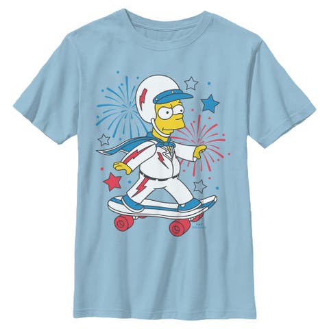 Boy's The Simpsons Festive Bart  Graphic T-Shirt