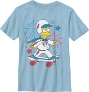 The Simpsons Boy's The Simpsons Festive Bart Graphic T-Shirt