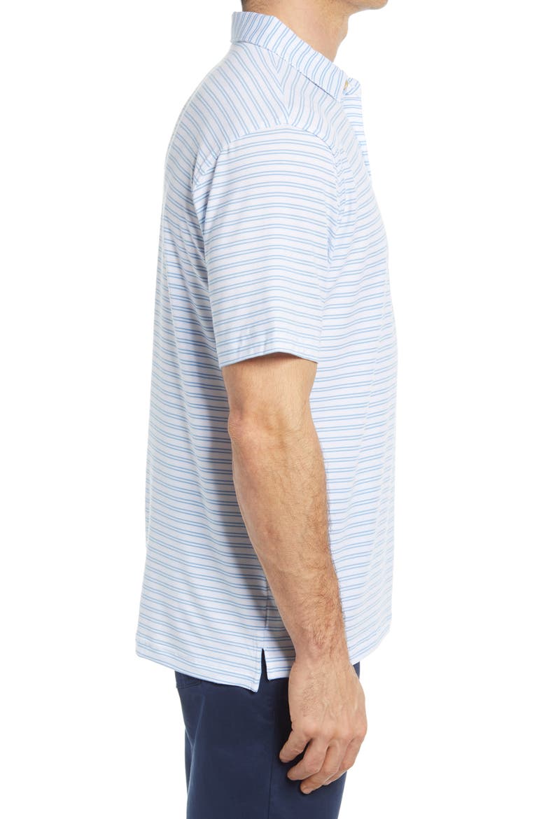 drirelease® Natural Touch Stripe Short Sleeve Performance Polo, Alternate, color, WHITE