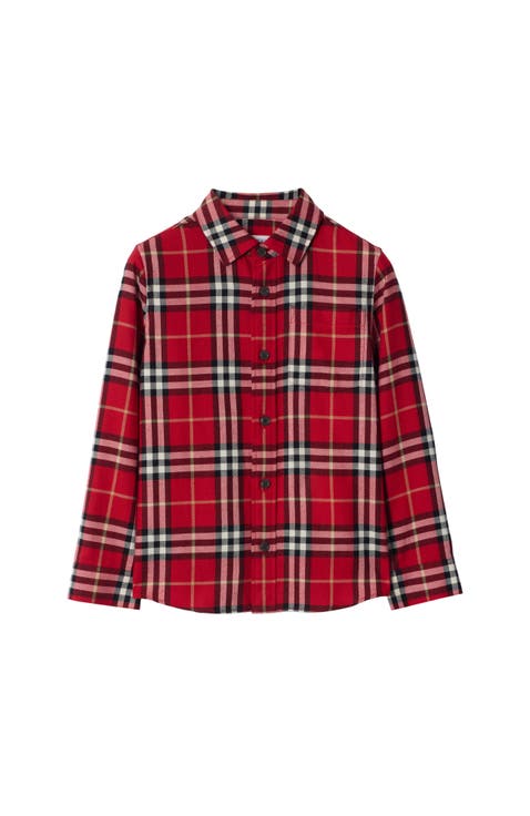 Check Cotton Flannel Shirt
