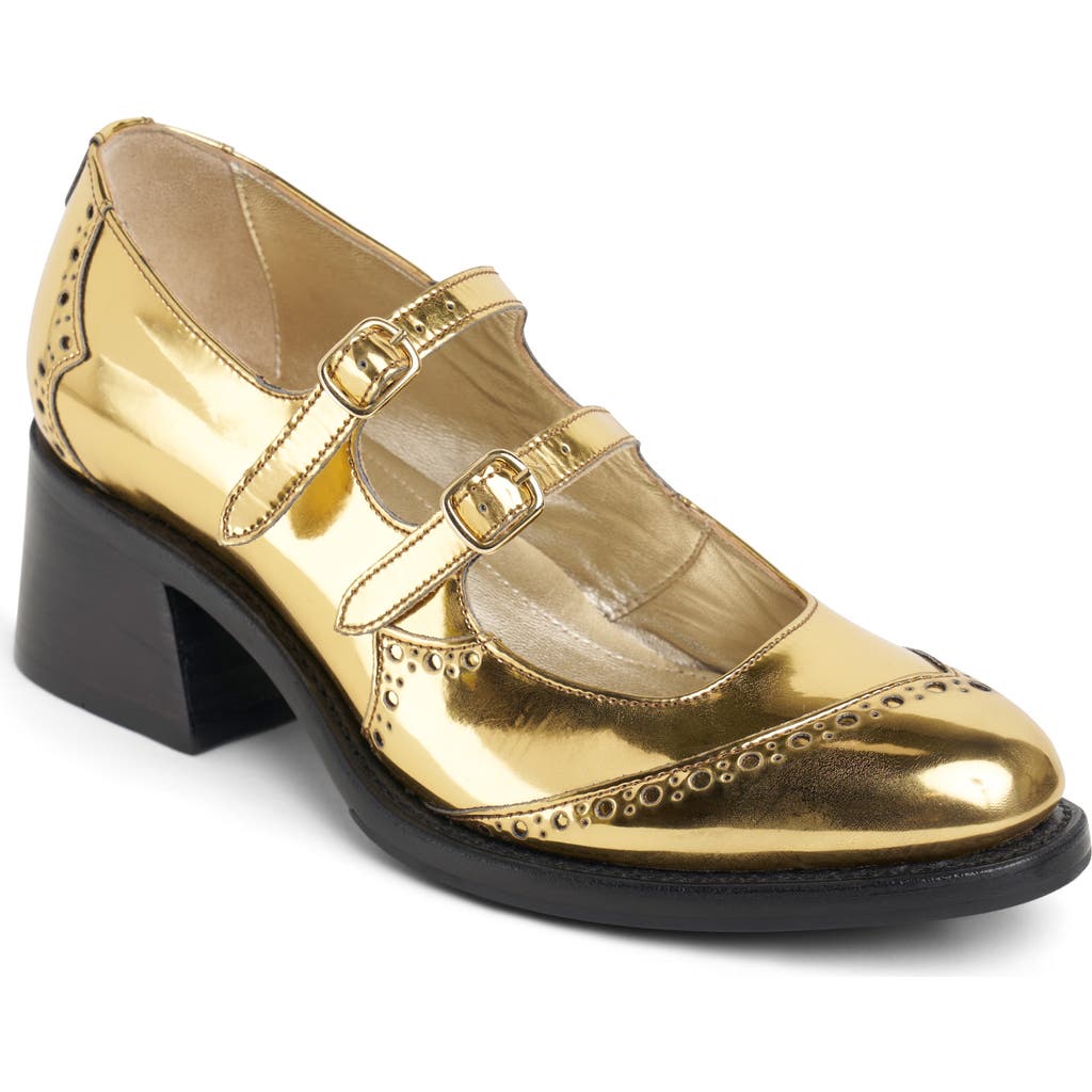The Office Of Angela Scott Miss Am Lie Mary Jane Pump In Gold