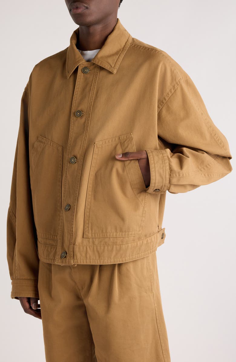 Isabel Marant Forest Oversize Cotton Twill Jacket, Alternate, color,