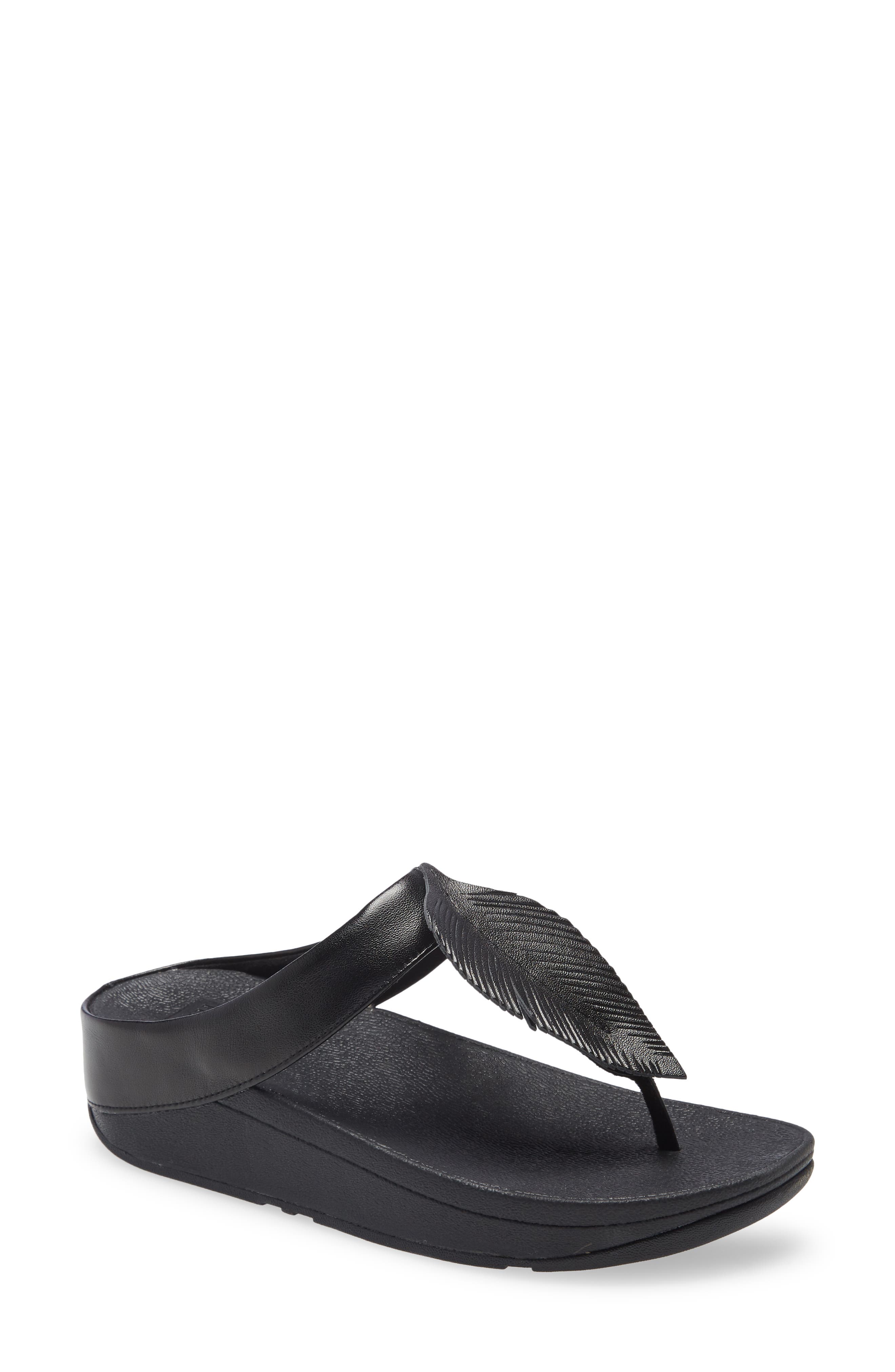 FitFlop Fino Feather Flip Flop, Main, color, 