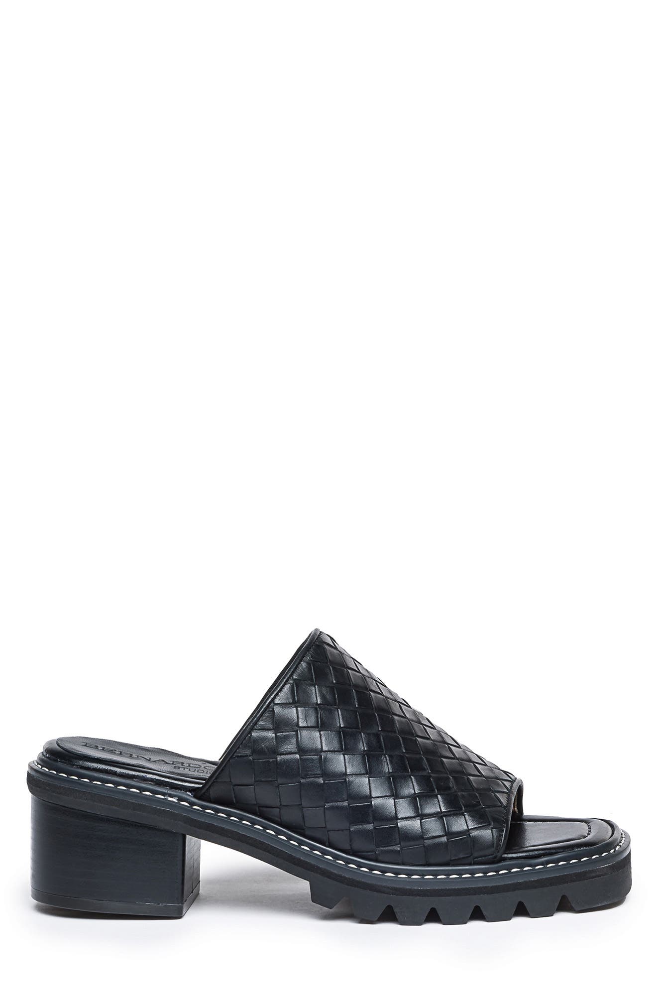 BERNARDO STUDIO Sindy Woven Leather Mule Sandal, Alternate, color, 