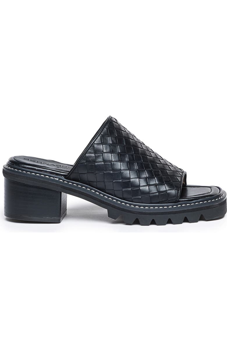 BERNARDO STUDIO Sindy Woven Leather Mule Sandal, Alternate, color,