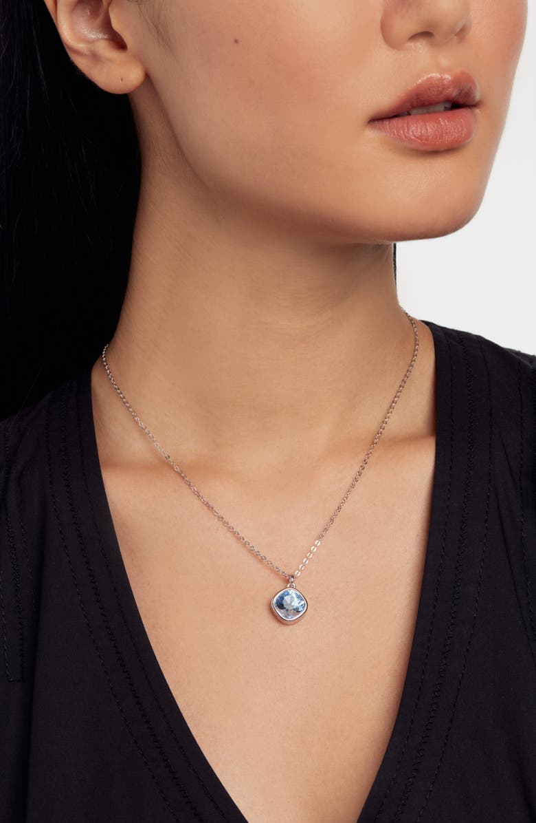 Ted Baker London Crastel Round Crystal Pendant Necklace, Alternate, color,