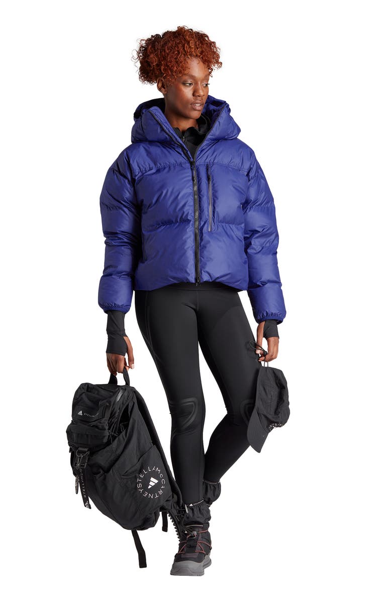 adidas by Stella McCartney TrueNature Crop Puffer Jacket, Alternate, color, 