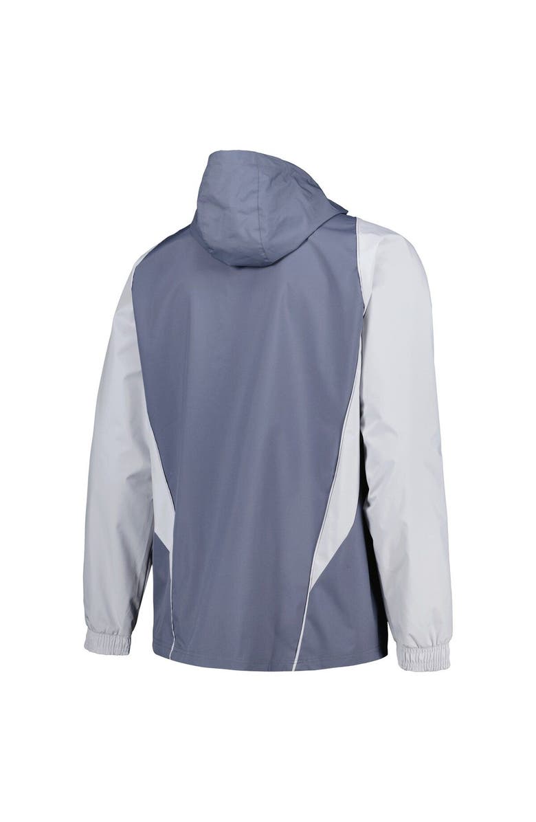 adidas Men's adidas Charcoal LA Galaxy All-Weather Raglan Hoodie Full-Zip Jacket, Alternate, color, 