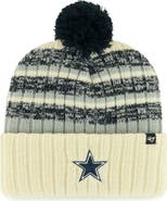 '47 Men's '47  Cream Dallas Cowboys  Tavern Cuffed Knit Hat with Pom