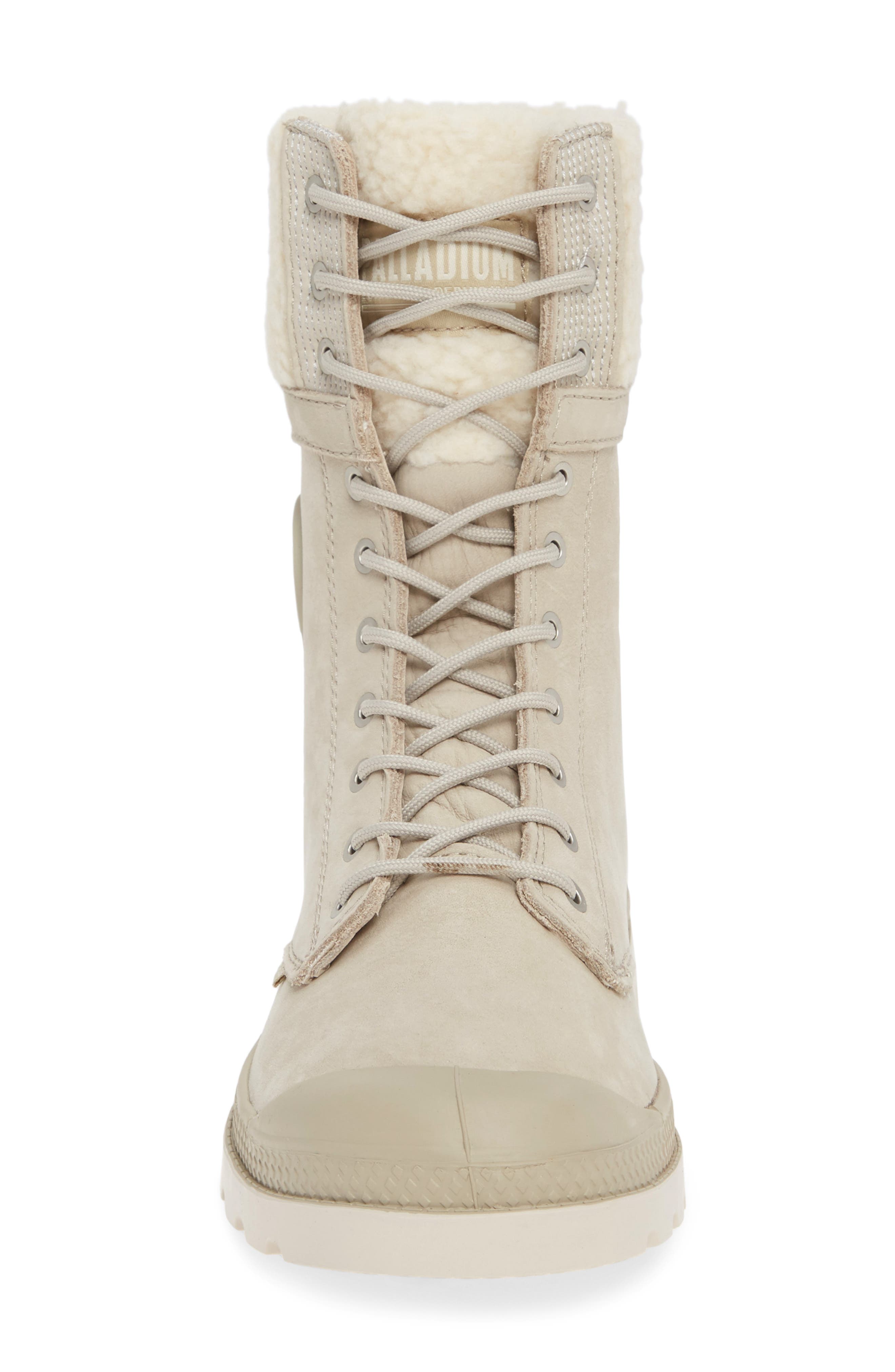 Palladium Baggy Pilot Faux Shearling Lined Boot, Alternate, color, 